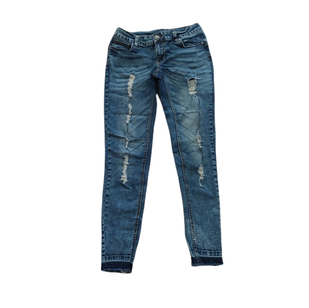 Distressed jeans